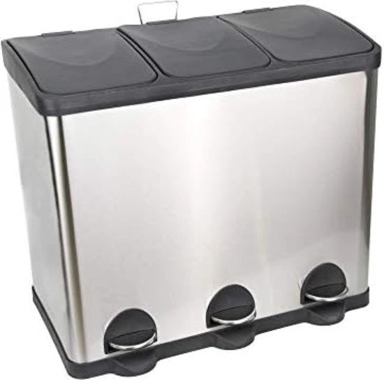 Contenitore di Rifiuti 60 Litri - Pala da Pulito 60 Litri - Contenitore per Rifiuti 60 Litri - 3 x 20L