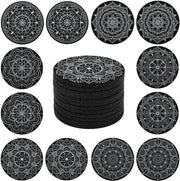 12 pacchi di sottopanchine a forma di stella, sottopanchine per bicchieri, sottopanchine per salotto, sottopanchine assorbenti per decorazione in cucina e sala da pranzo, diametro 10 cm