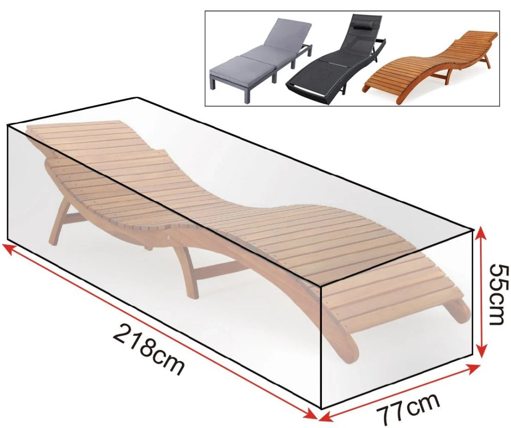 Copertura impermeabile trasparente per mobili da giardino per lettino prendisole 19_0000973