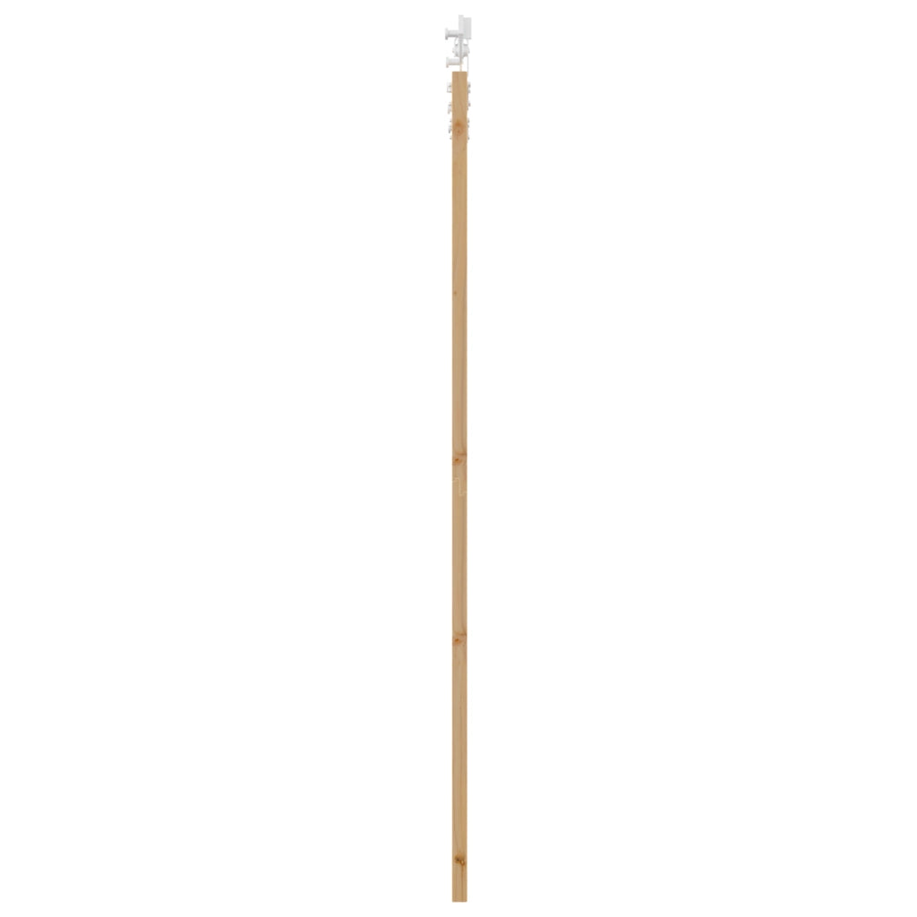 Set Porta Scorrevole  con Hardware 93x211 cm Legno Massello di Pino