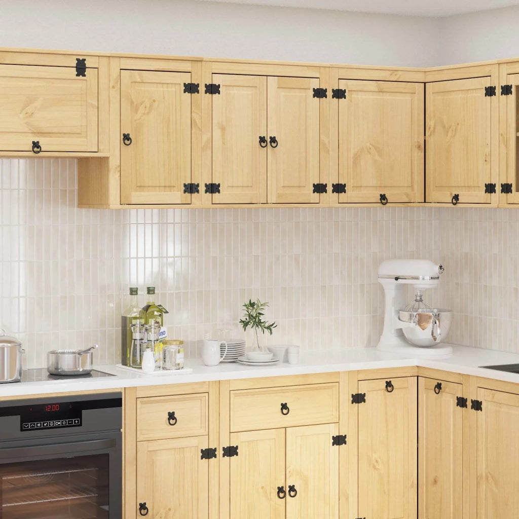 Pensile da cucina | Armadietto SKI Marrone Miele 60 x 32 x 60 cm Pino massello