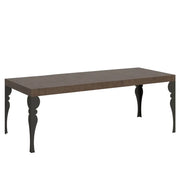 Tavolo allungabile 180/284x90 cm Paxon Premium colore noce gambe antracite