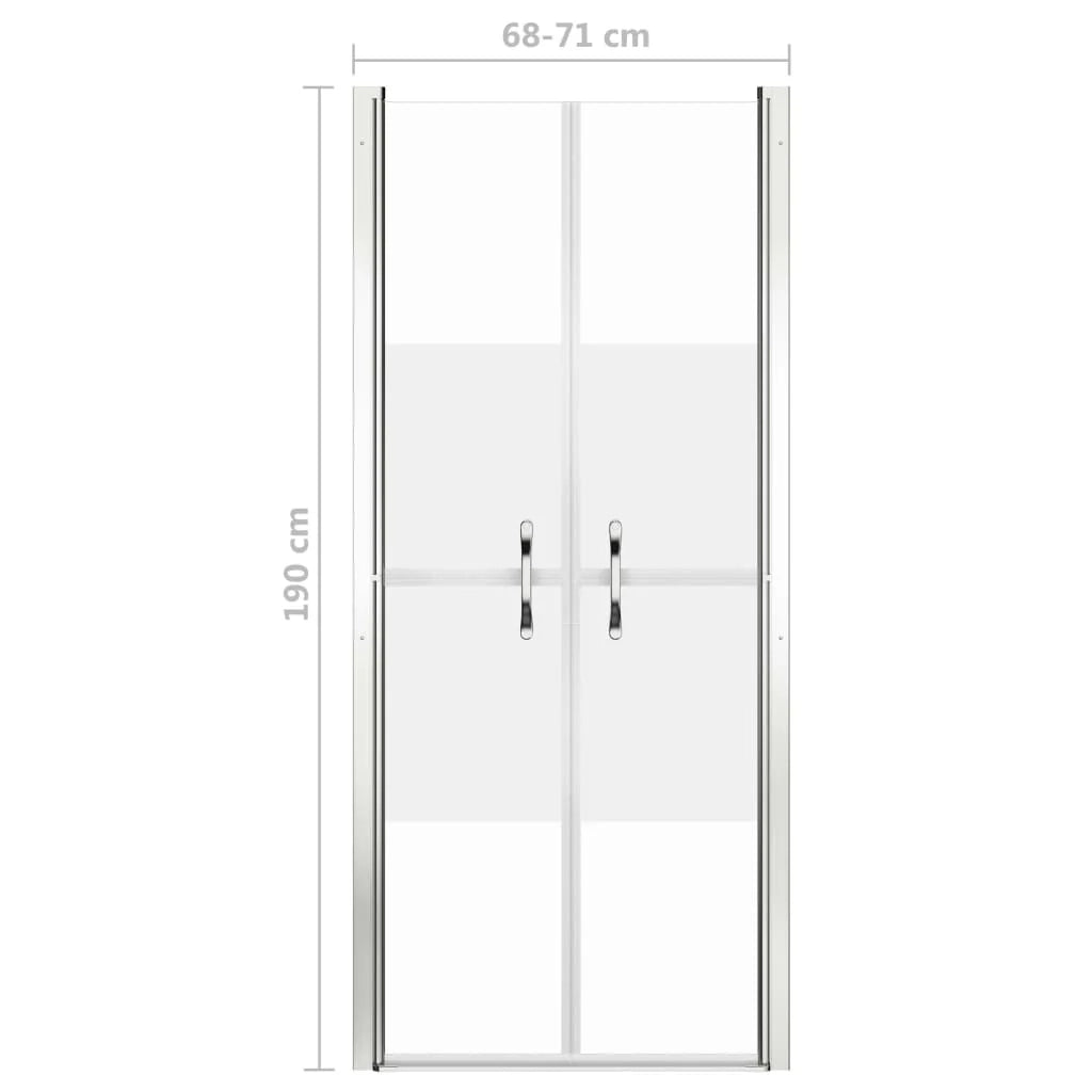 Porta doccia per bagno WC cabina doccia interno casa ESG 71x190 cm semi-satinato 02_0001991