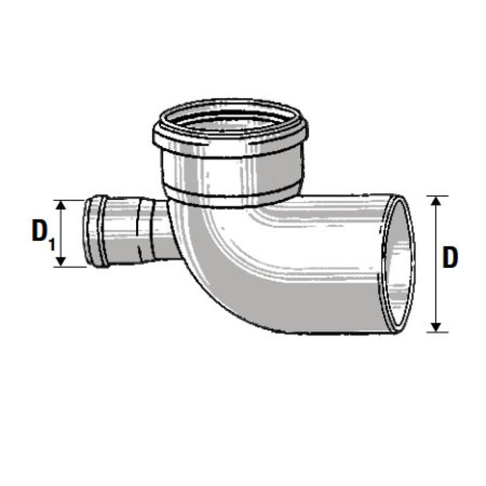 Curva wc htsb d.110 1 attacco po steriore d.40 b08lr32zwd