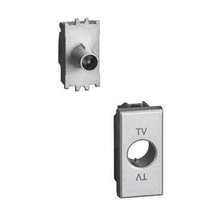 Presa Tv e Sat Bticino Axolute Passante 14db Connettore Maschio H4202P14