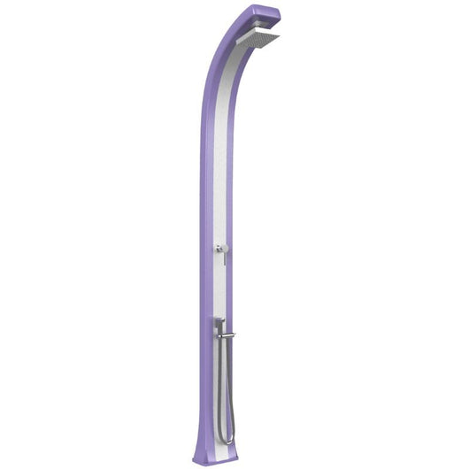 Doccia Tradizionale In Polietilene Spring Plus Con Miscelatore E Doccetta Mobile Colore Viola/Inox Cv-B145/4005-I