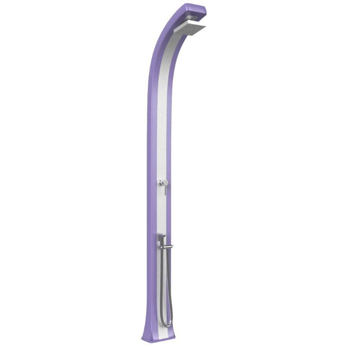Doccia Tradizionale In Polietilene Spring Plus Con Miscelatore E Doccetta Mobile Colore Viola/Inox Cv-B145/4005-I