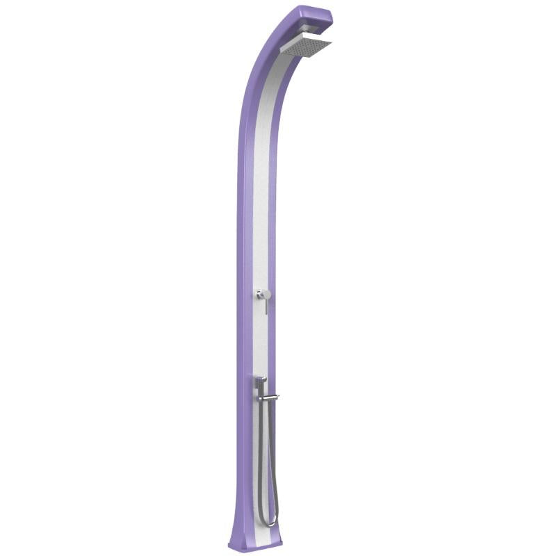 Doccia Tradizionale In Polietilene Spring Plus Con Miscelatore E Doccetta Mobile Colore Viola/Inox Cv-B145/4005-I