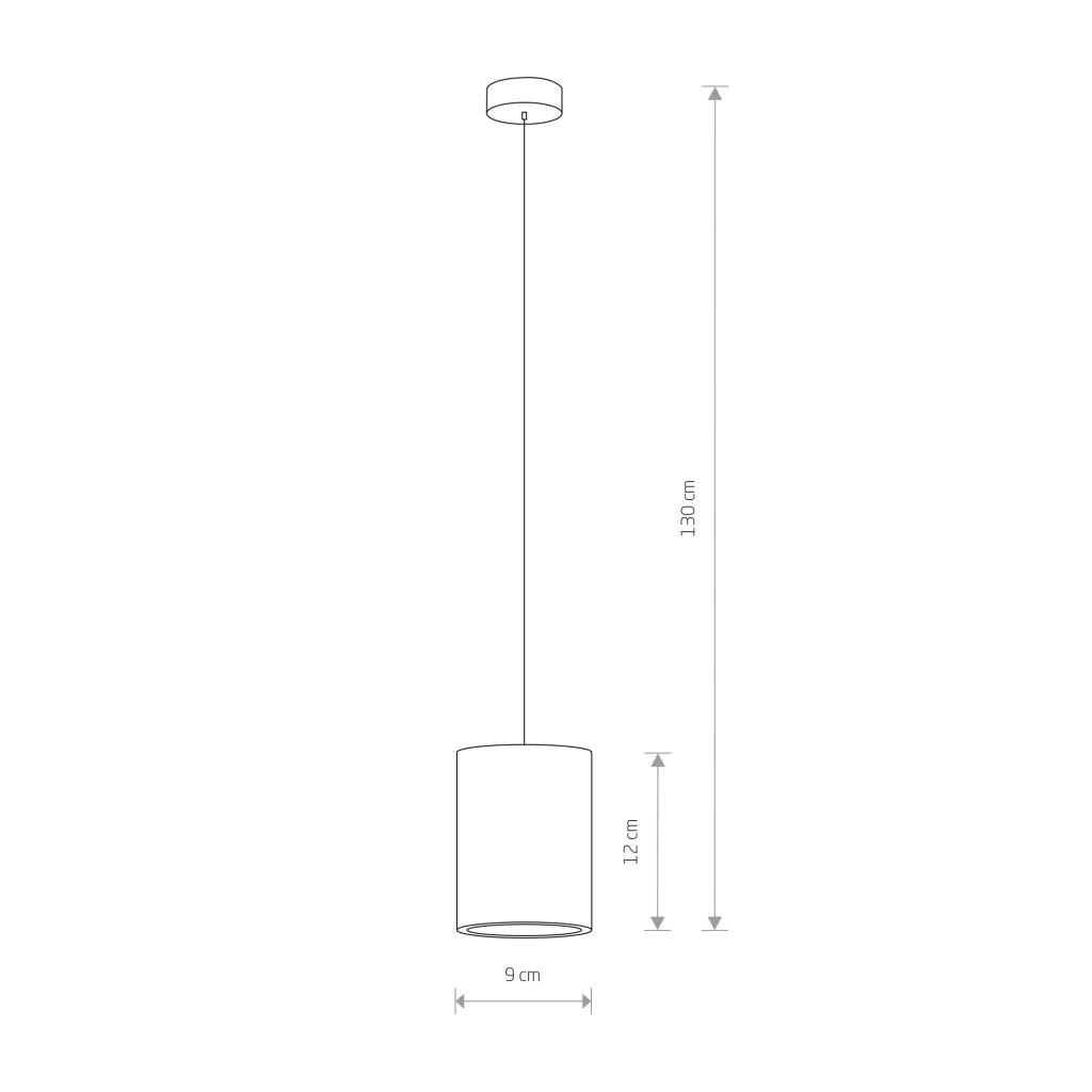 Lampada a sospensione in cemento SHY Nowodvorski GU10 35W