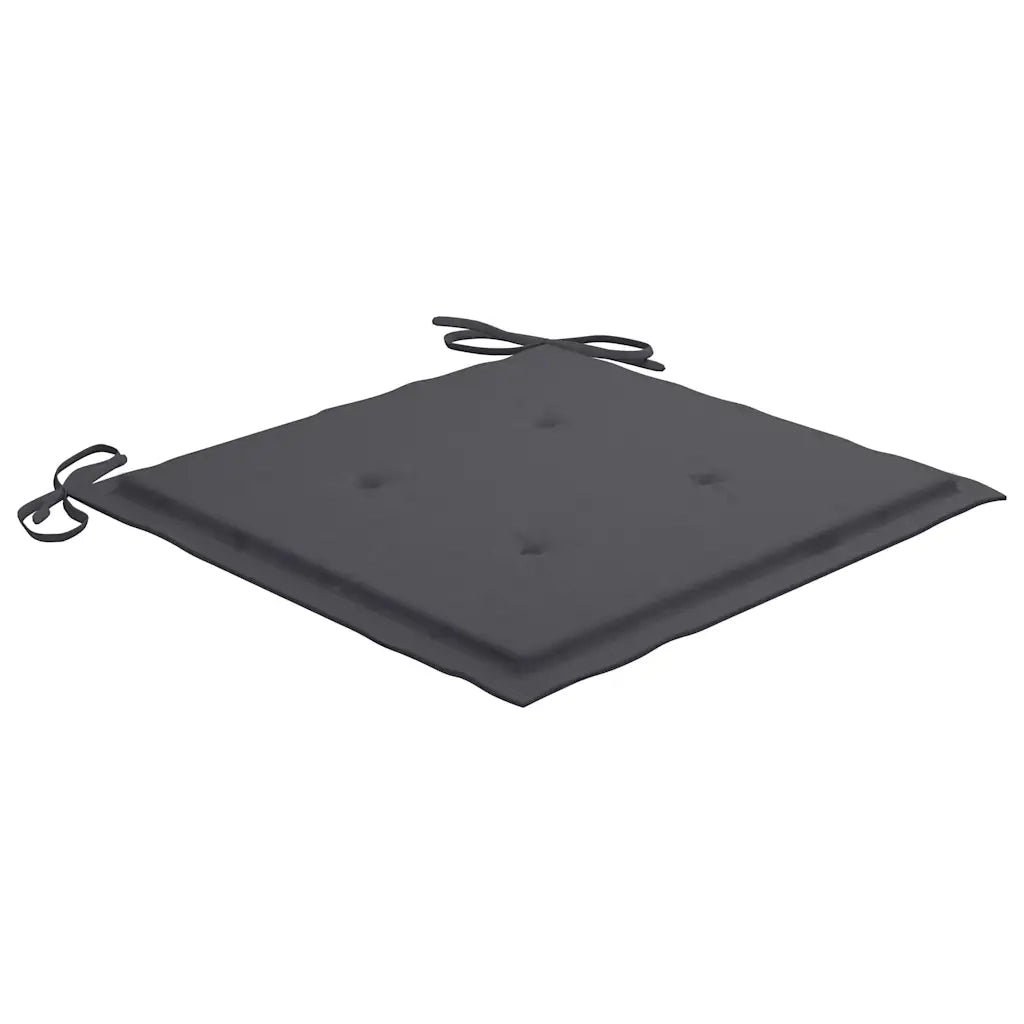 Sedie da Giardino Pieghevoli con Cuscini 4 pz Massello di Teak 3072807
