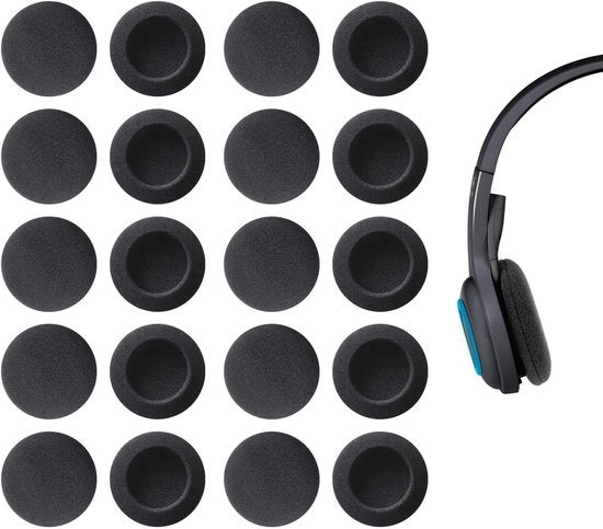 Orecchini di Sostituzione 50 mm - Orecchini di Sostituzione - Basi di Supporto in Schiuma di Gomma - 10 Paia - Leggeri e Comfortevoli