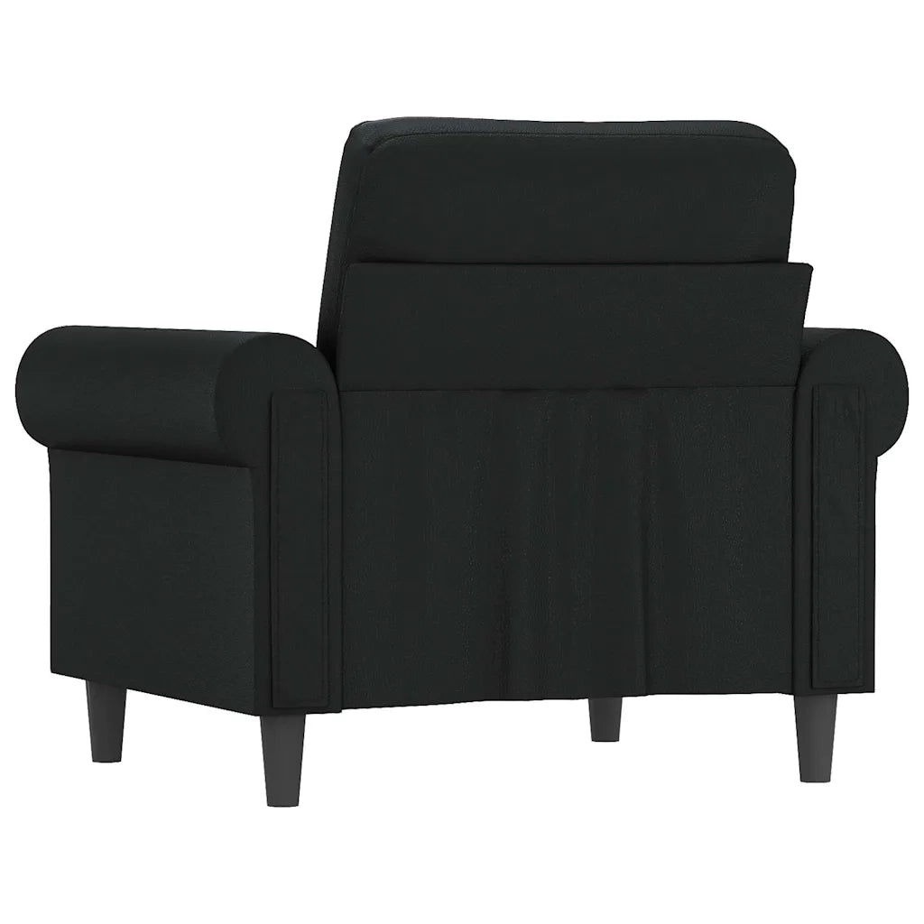 Divano Sedia-Poltrona Nera 60 cm in Similpelle 484918