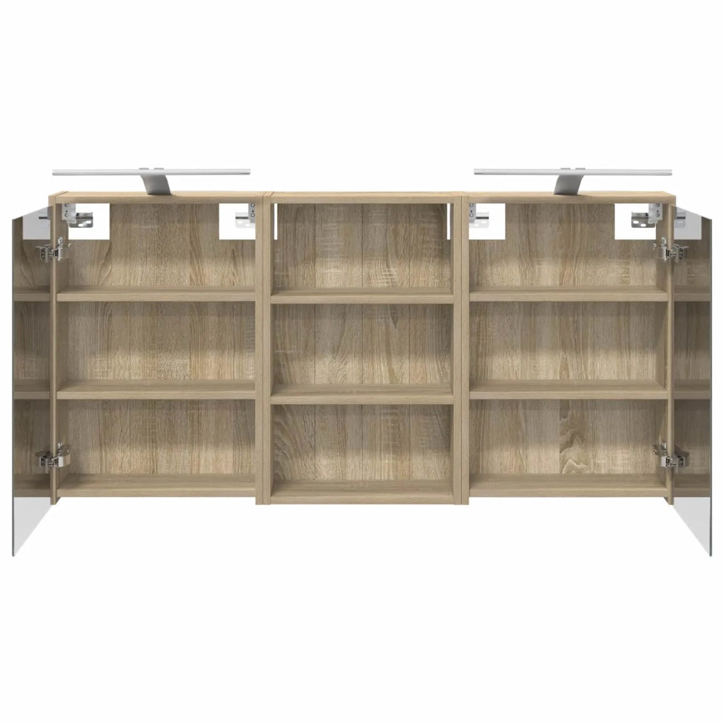 Set di Armadi da Bagno con lo scaffale 3 pcs 126 x 16 x 62.5 cm 3403834