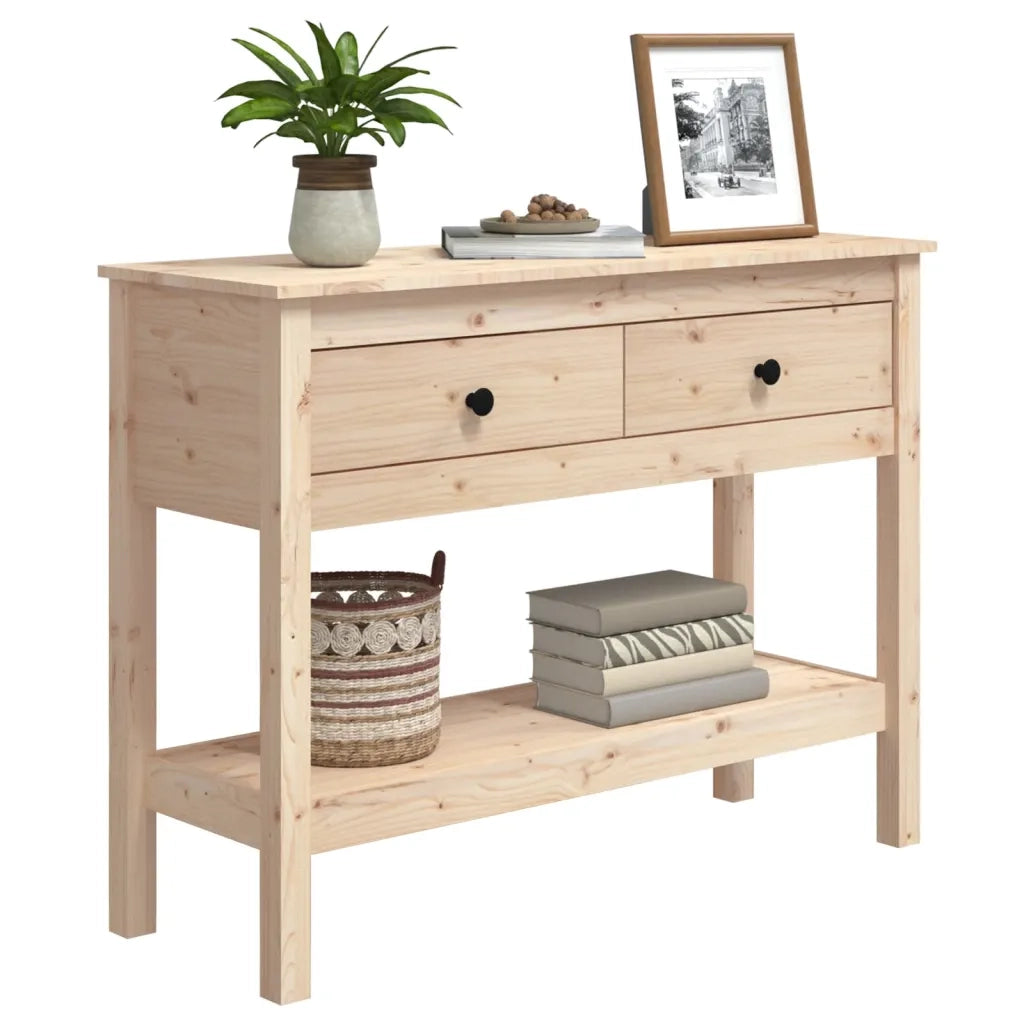 Tavolo Consolle | Tavolo d'Ingresso 100x35x75 cm in Legno Massello di Pino