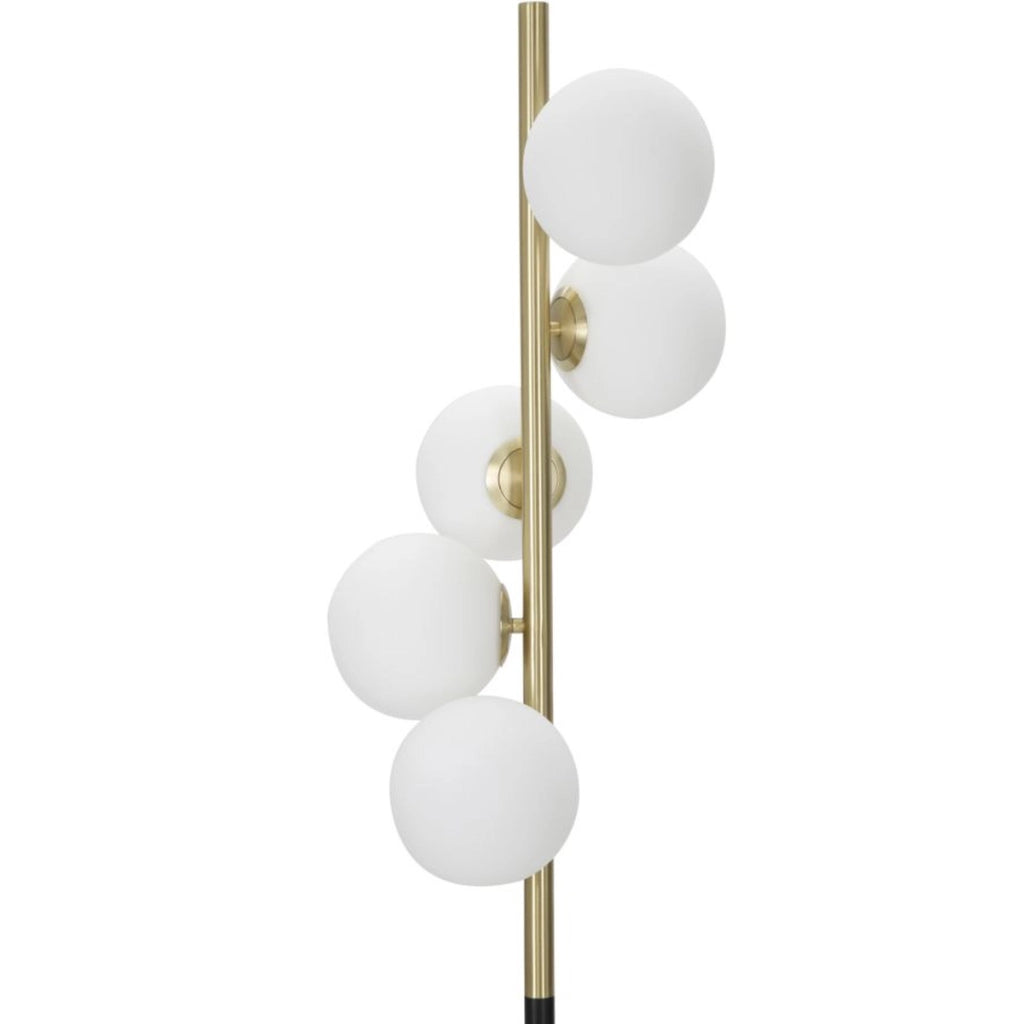 Lampada da Terra VKH199, Oro, Metallo, 30x30x160 cm