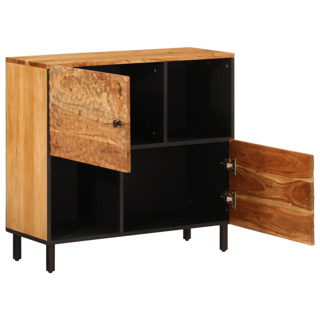 Credenza 80x33x75 cm in Legno Massello di Acacia 356882