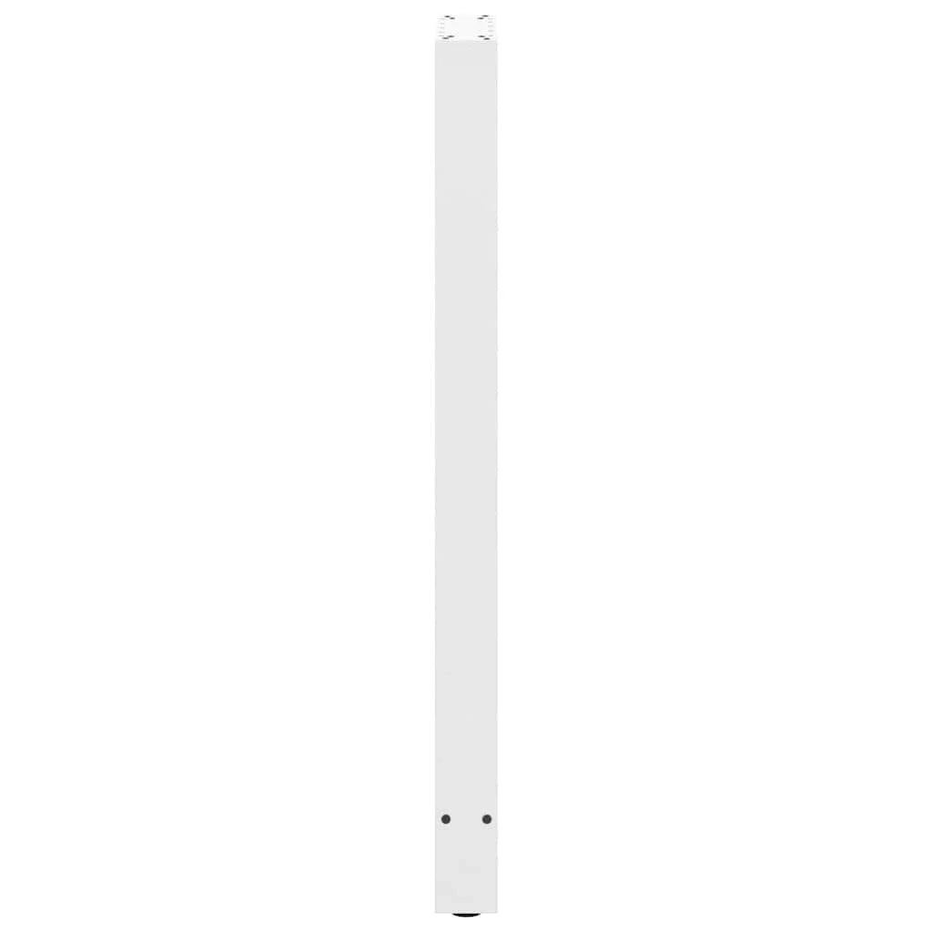 Set di 2 gambe per tavolo da bar dal design moderno 40 x 110 cm con piedini regolabili in acciaio bianco 02_0057589