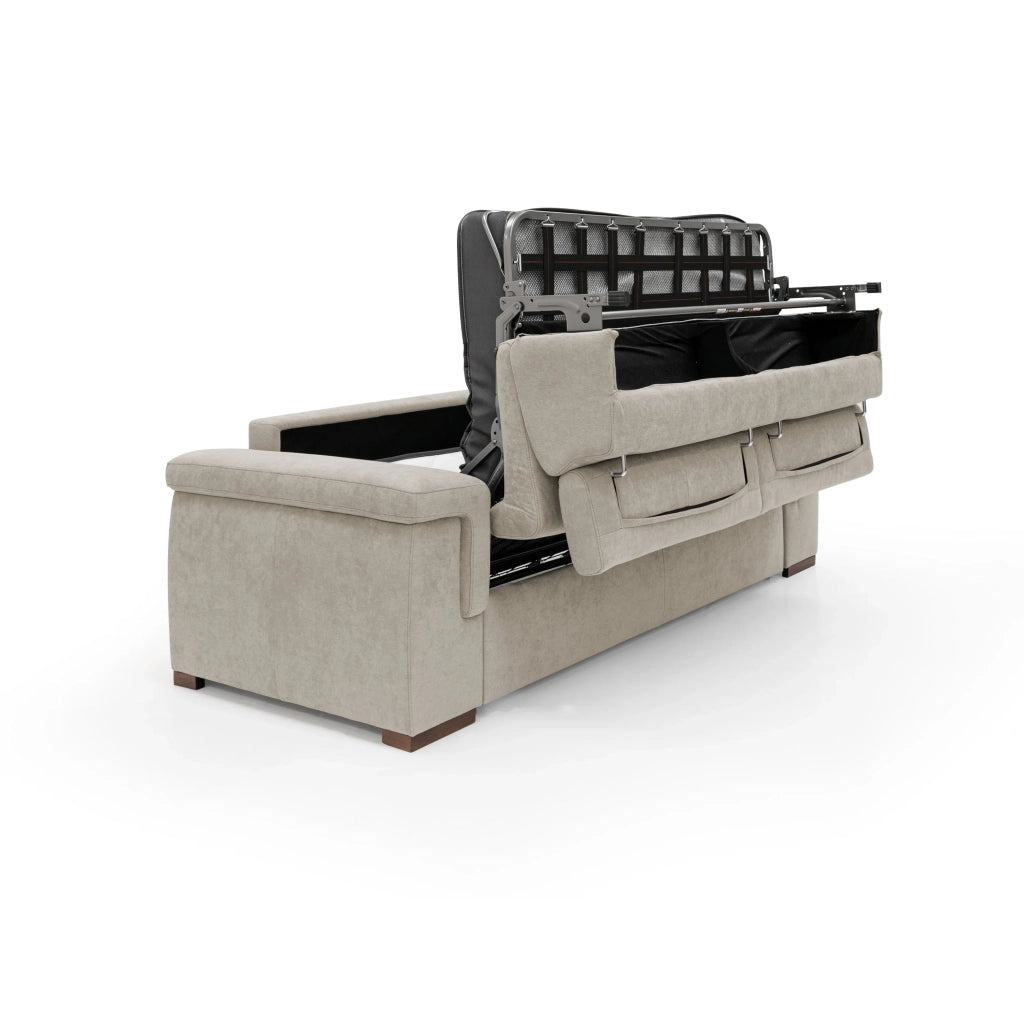 Giunone Divano letto mat. H18 220 cm (mat. 140x197 cm) panna