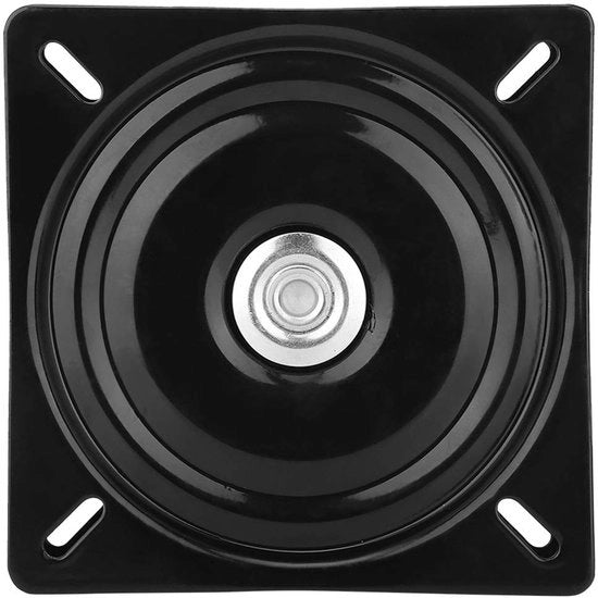 Tavolo da lavoro 360 gradi girevole - Tavolo da lavoro da pesante uso - Piatto di montaggio - Alternativa al mobile - Nero - 6 pollici (15,5x15,5x2cm)