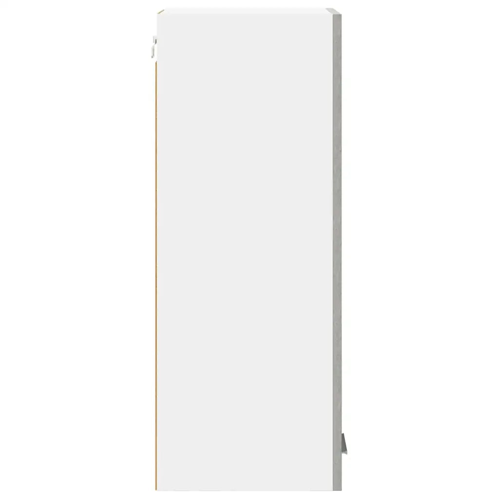 Armadio pensile Grigio Cemento e Bianco 30 x 31 x 80 cm 884248