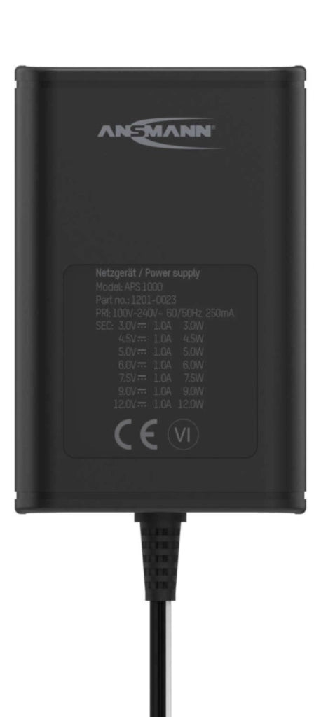 Ansmann 1201-0023 adattatore e invertitore Interno 12 W Nero