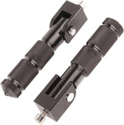 Sostegni pieghevoli per motocicletta 2 pezzi in alluminio pedali per motocicletta auto elettrico 8mm universale 90 gradi sostegno pieghevole a barra - Nero