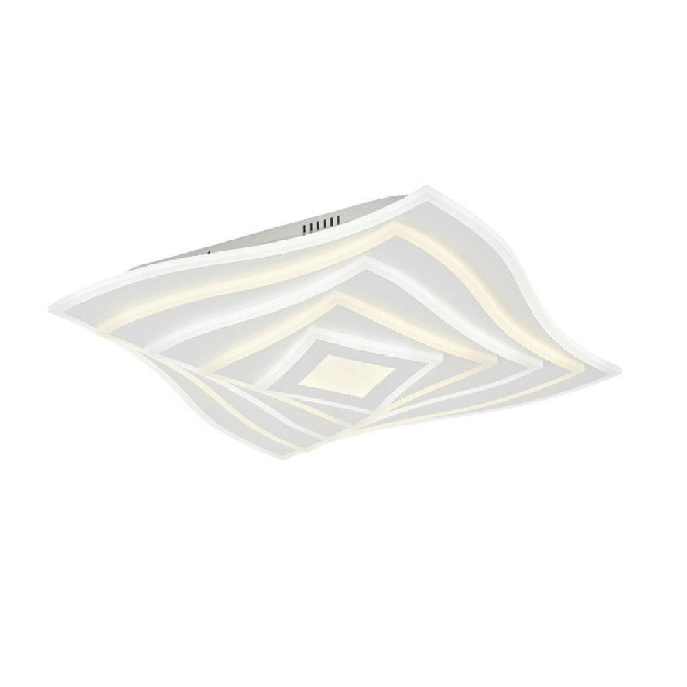 Trade Shop - Lampadario Da Soffitto Decorativo Plafoniera Led 75w Tre Tonalità Di Luce C68-3c -