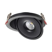 Faretto LED COB da Incasso Rotondo 12W 120*43mm Colore Nero 3in1 SKU-10578