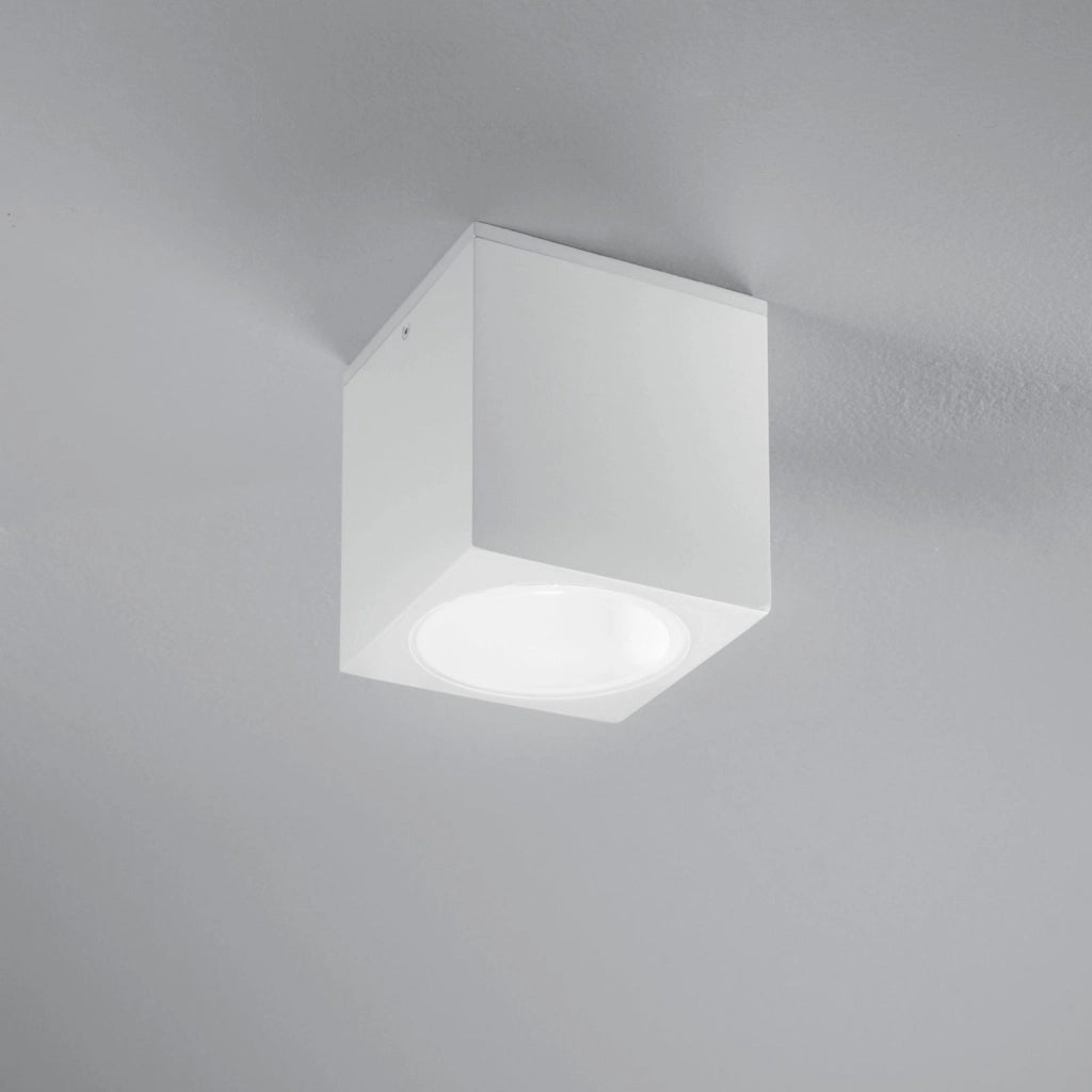 PLAFONIERA CITIZEN BIANCA QUADRATA 1 LUCE ATTACCO E27 IP54 15X15X17CM
