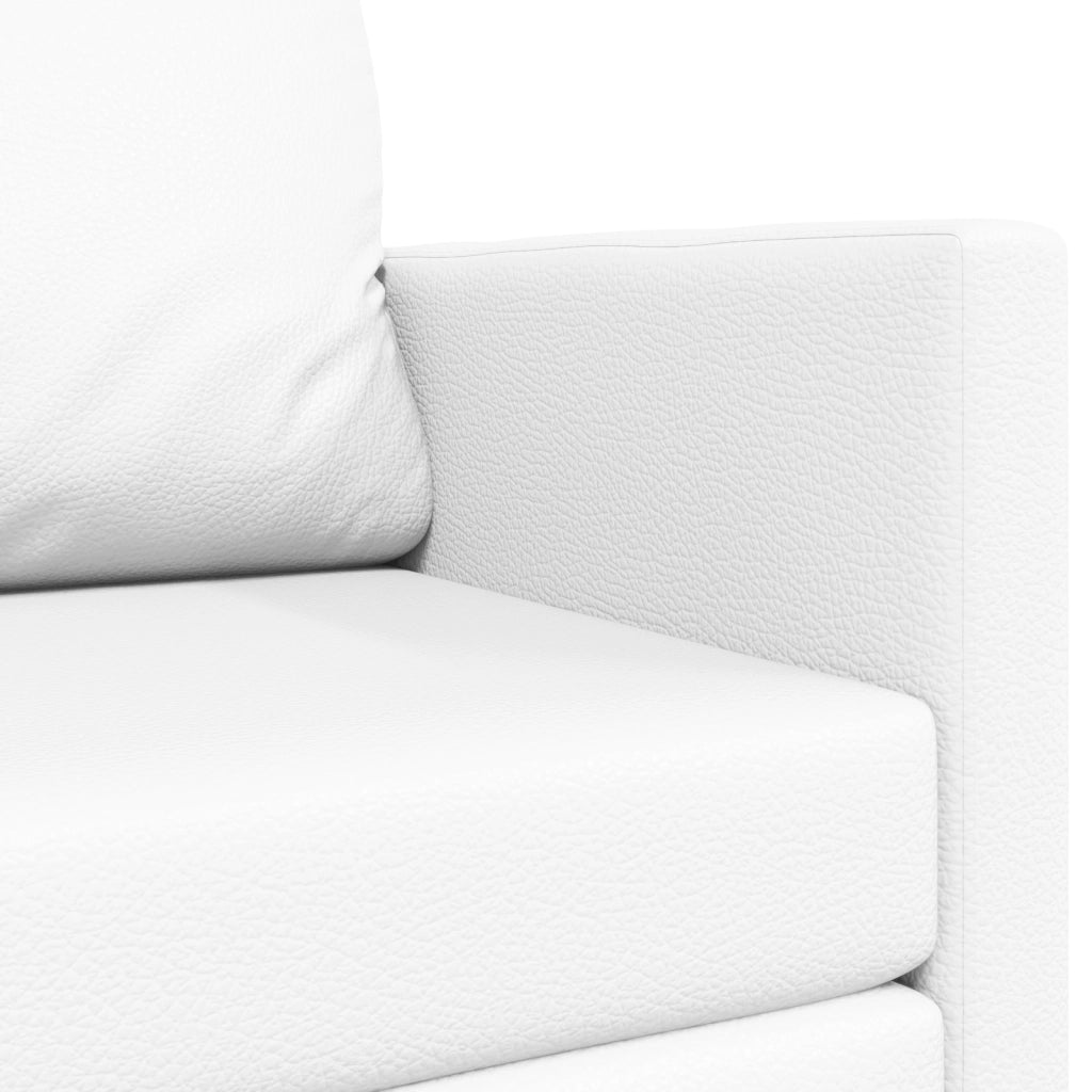 Divano Letto a Pavimento 2-in-1 Bianco 124x71x78 cm Pelle Artificiale