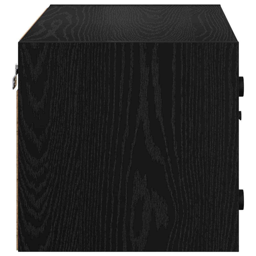 Armadi da Parete 2 pcs Rovere Nero 68 x 37 x 35 cm 882918
