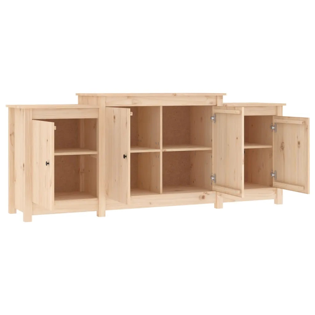 Credenza-Buffet-Armadio da cucina 164x37x68 cm in Legno Massello di Pino