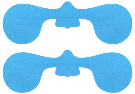 Strisce di protezione per il viso 4 pezzi - Strisce di calore - Strisce per il naso - Strisce per l'aria - Elastiche - Cotone/Elastan - 6,3 cm x 20 cm - Protezione per il viso