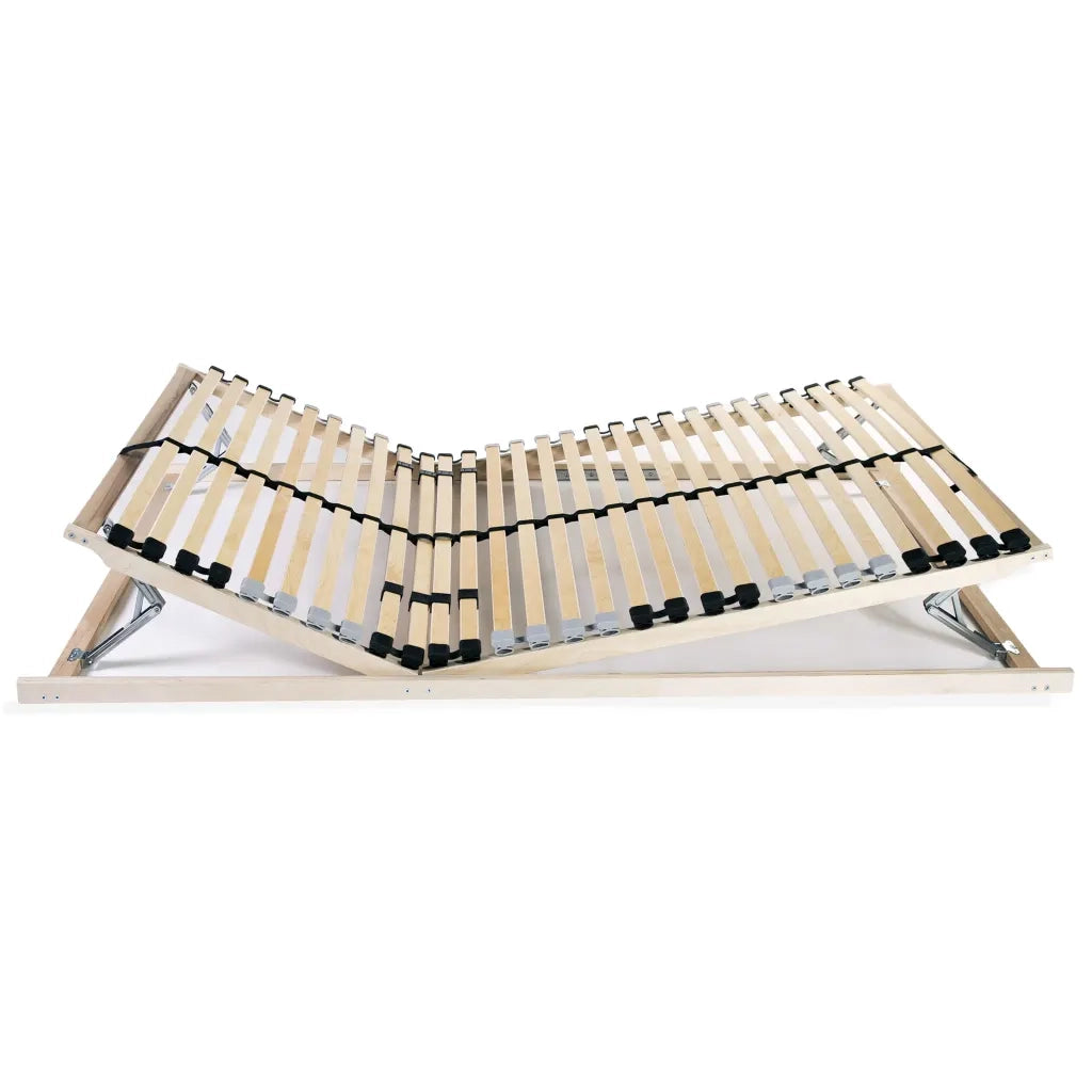 Reti a Doghe 2 pz 7 Zone con 28 Doghe in Legno 90x200 cm 3051429