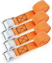 4 Set di Cinture di Legatura Adattabili con Ratchet - Cinture di Legatura Rastabbili per Porta Biciclette, Auto e Bagaglio