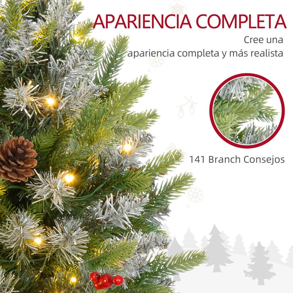 Albero di Natale da Tavolo con Luci LED ¨C Minimal ¨C Verde 60 cm