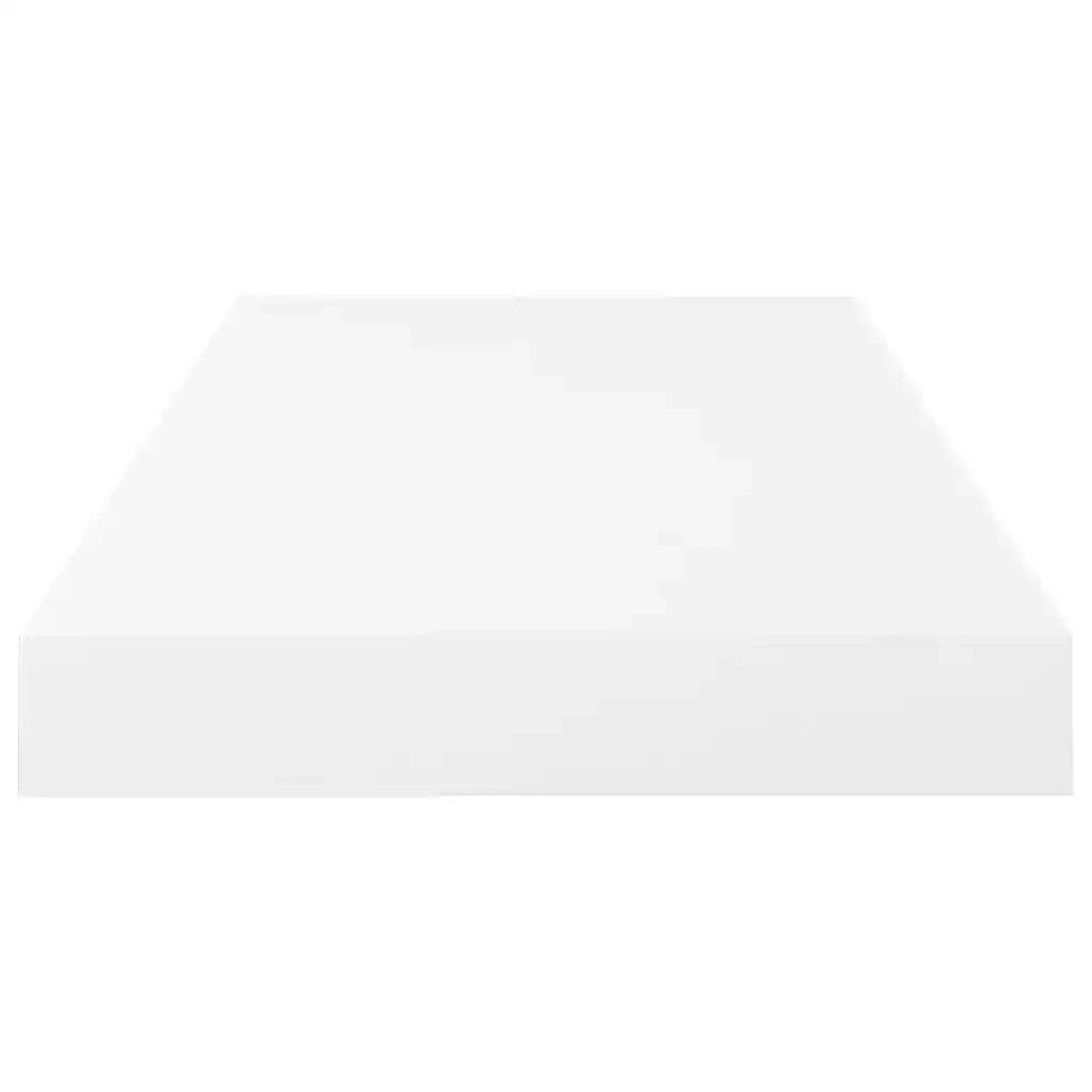 Scaffali a Parete 4 pz Bianco Lucido 50x23x3,8 cm in MDF 323747