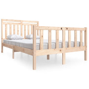 Letto matrimoniale | Letto per adulti | Giroletto in Legno Massello 140x200 cm