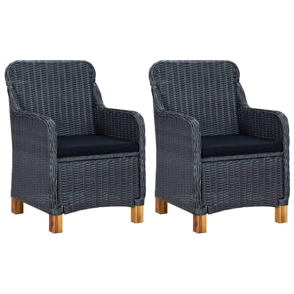 Set da pranzo da giardino per esterni 3 pezzi grigio scuro 02_0013628