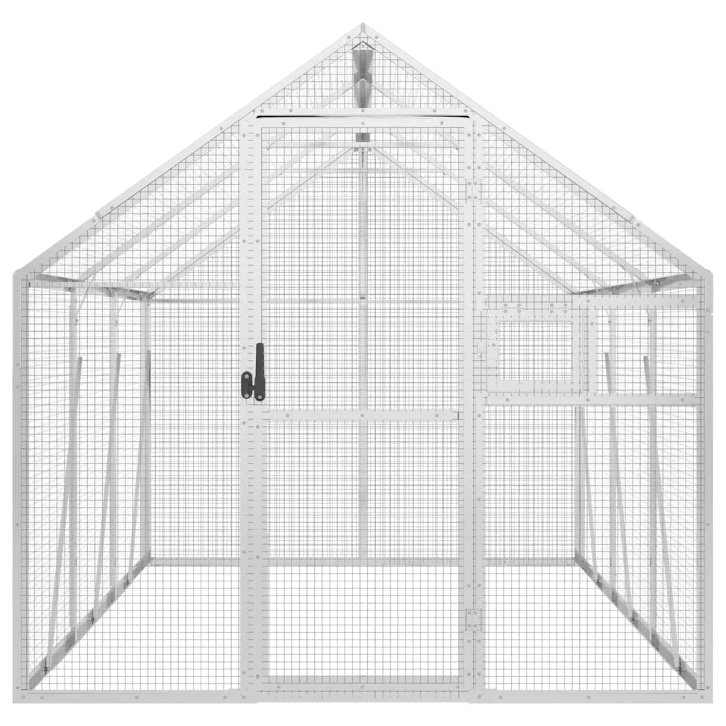 Voliera Argento 1,79x3x1,85 m in Alluminio CFW7905221