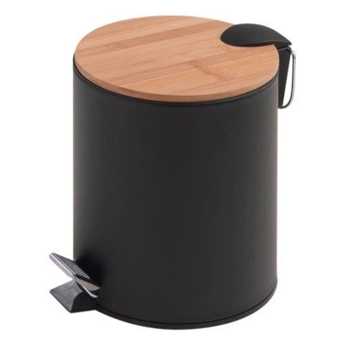 Gedy 14094100300 Kenta Cestino da Bagno con Pedale e Chiusura Ammortizzata 5 L colore Nero Opaco