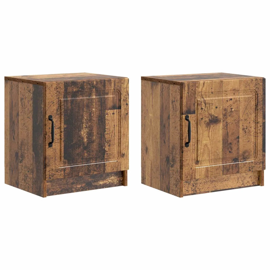 Armadio da Notte 2 pcs Legno antico 43 x 34,5 x 47 cm 895732
