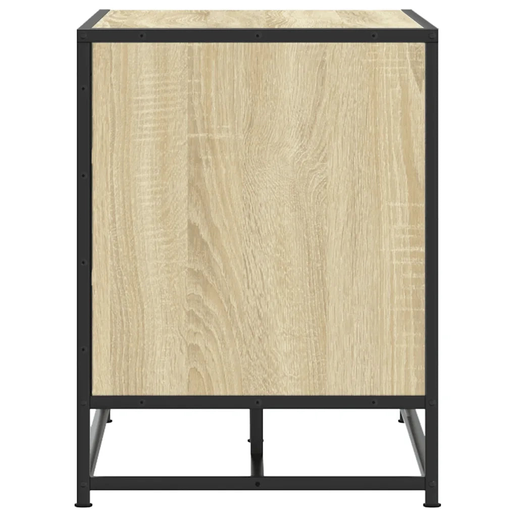 Scarpiera Sonoma Rovere 84x40x53,5 cm in Truciolato e Metallo
