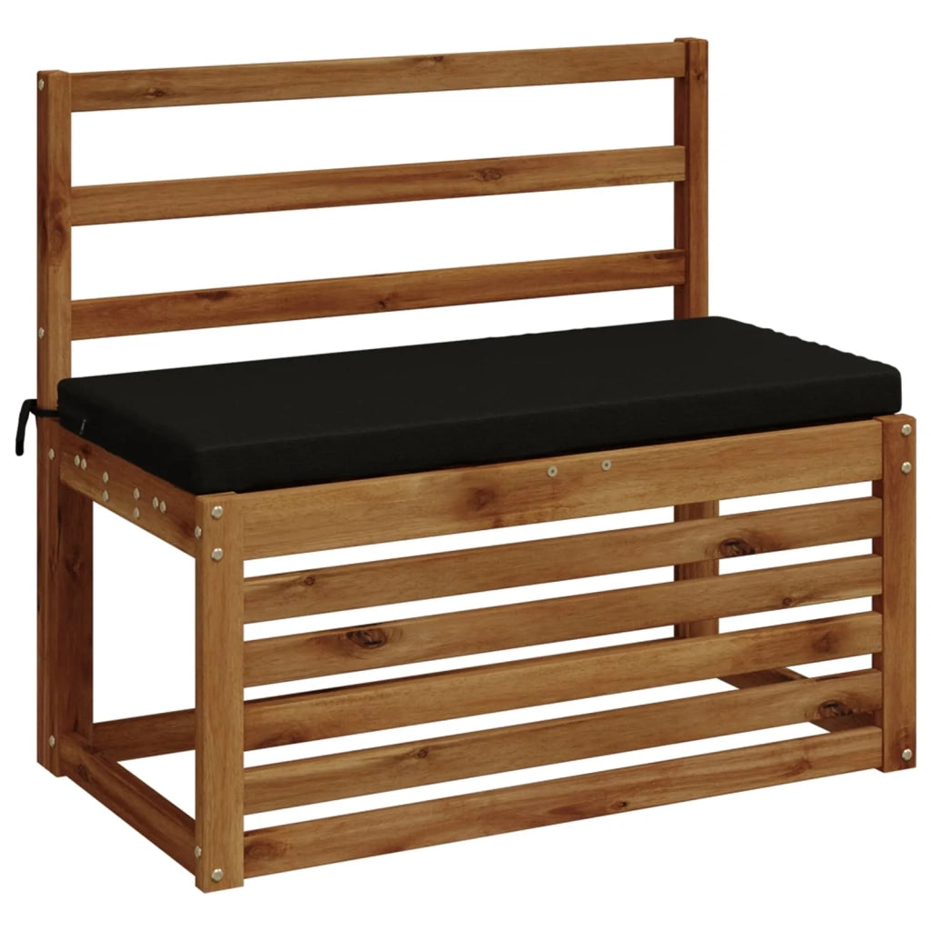 Cuscini per Panchina a 2 Pezzi SOEST 2 pz 100% Poliestere Nero 948631