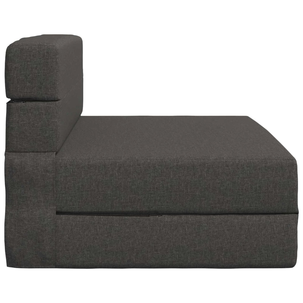 Divano Letto Pieghevole Grigio Scuro 70 x 72 x 60 cm Tessuto 900069
