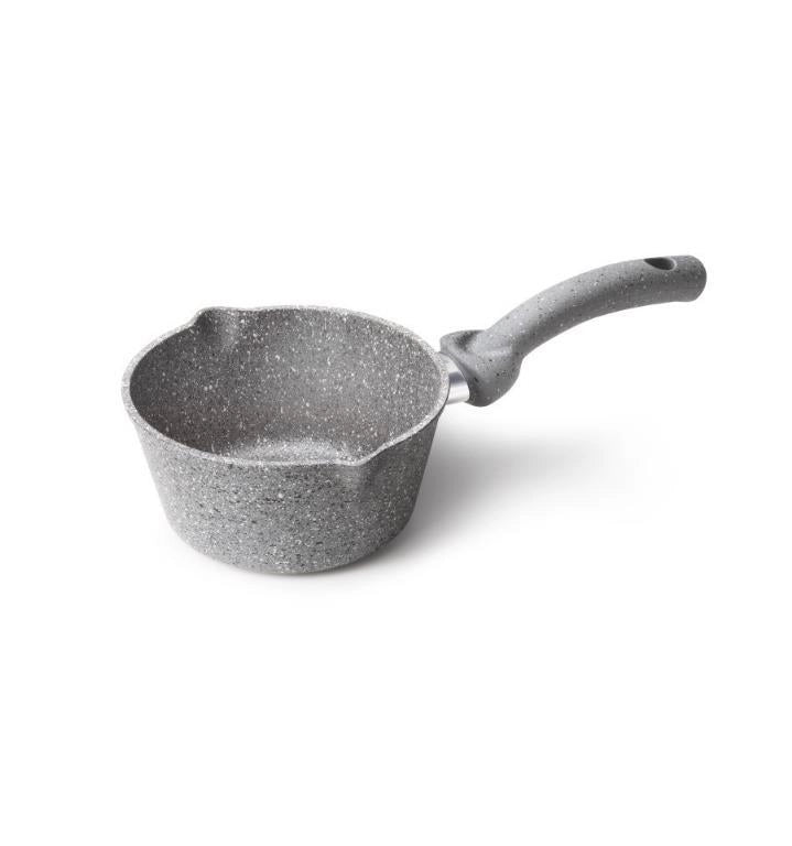 Casseruola Antiaderente 1 Manico 2 Becchi Cuore di Pietra 16 cm