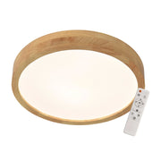LÚZETE - PLAFONIERA LED 53W REGOLABILE CON TELECOMANDO IN LEGNO HARALD