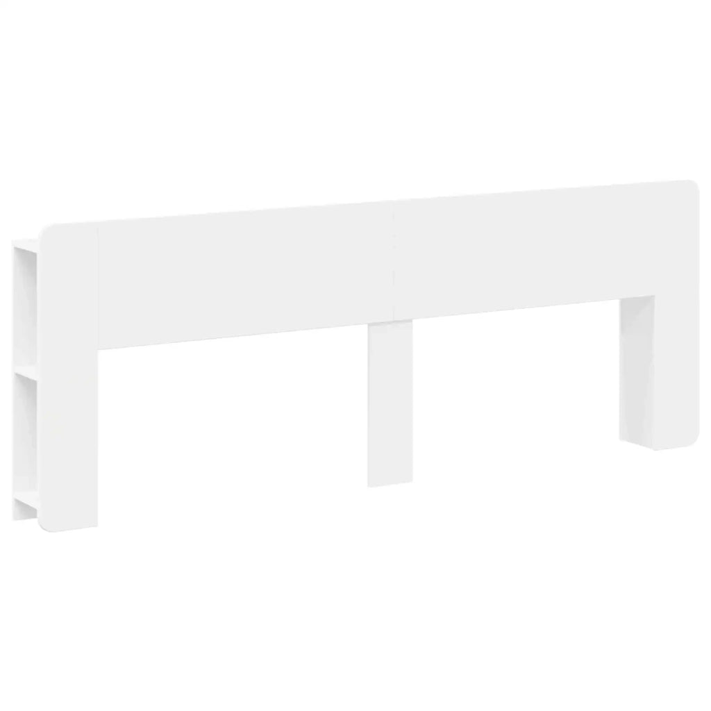 Testata del letto con archiviazione Bianco Legno ingegnerizzato 8001237