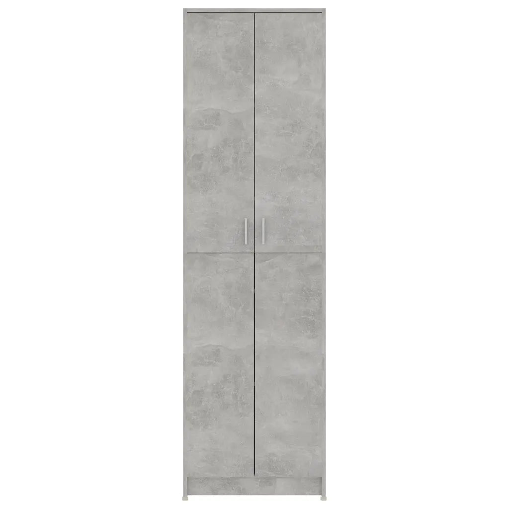 Armadio Corridoio Grigio Cemento 55x25x189 cm Legno Multistrato 802853