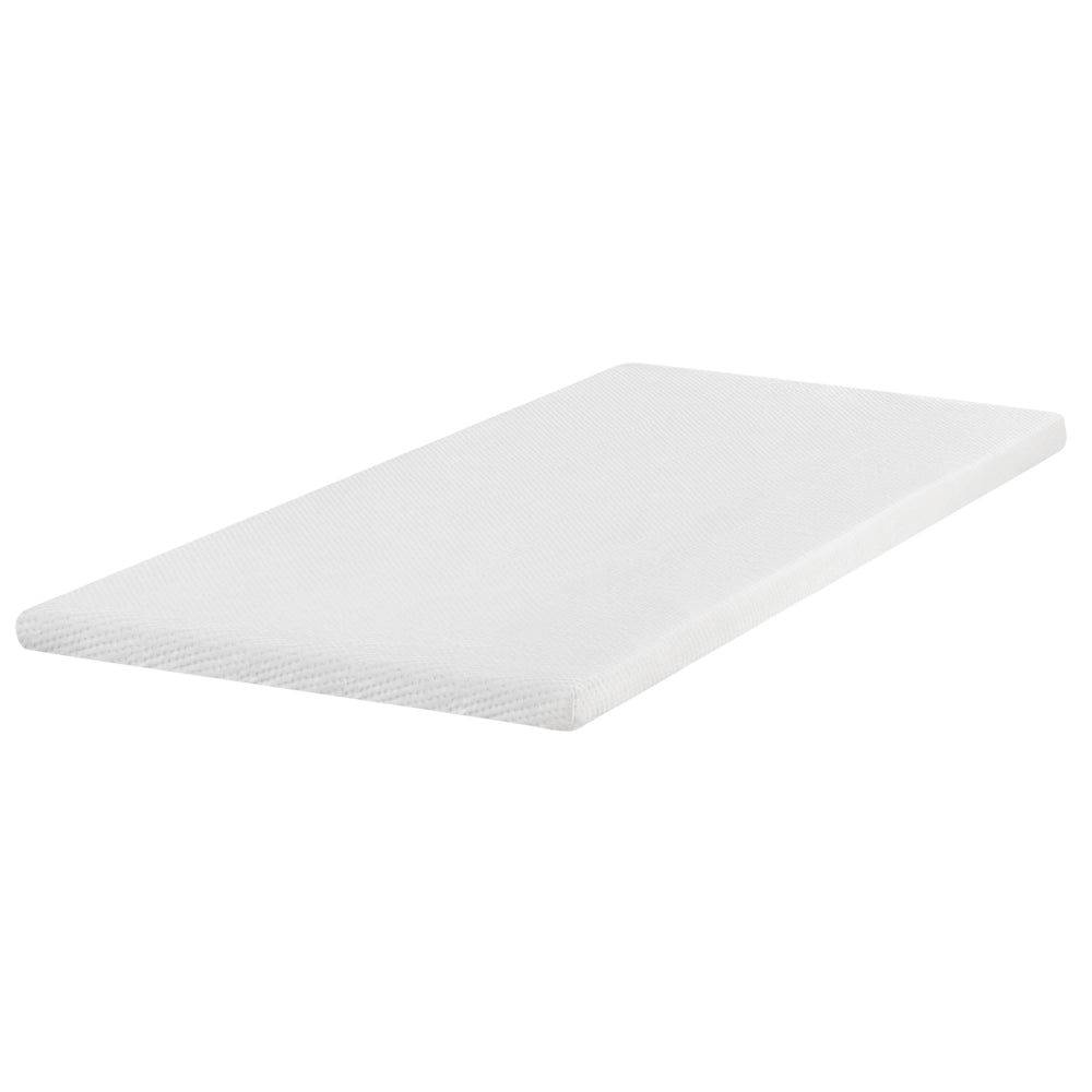 Coprimaterasso in schiuma bianca 90 x 200 cm comfort morbidezza
